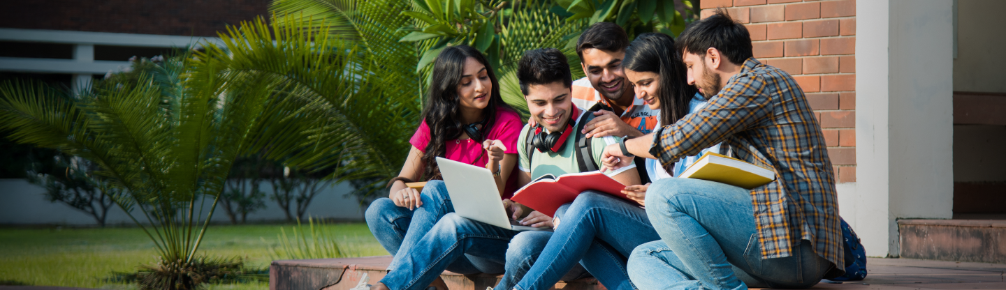 Students studying together